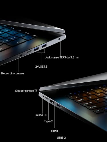 ACEMAGIC 18.5 PC Notebook 16GB RAM | 8000 mAh battery, N150 processor up to 3.6 GHz, 512 GB SSD, notebook and laptop for office and entertainment