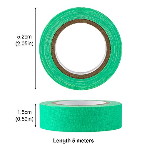 Koogel Fluorescent Cloth Tape, 12 Roll 6 Coloured Neon Gaffer Tape UV Blacklight Reactive Tape for Party Supplies Stage Decoration