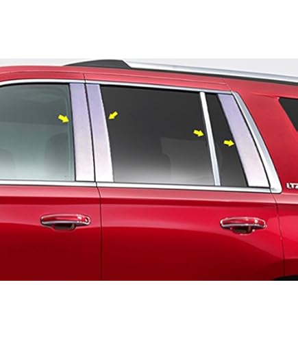 Stainless Steel Door Pillar Covers For Lexus RX 2010-2015 - 10pc Set, Mirror Finish, Made In USA