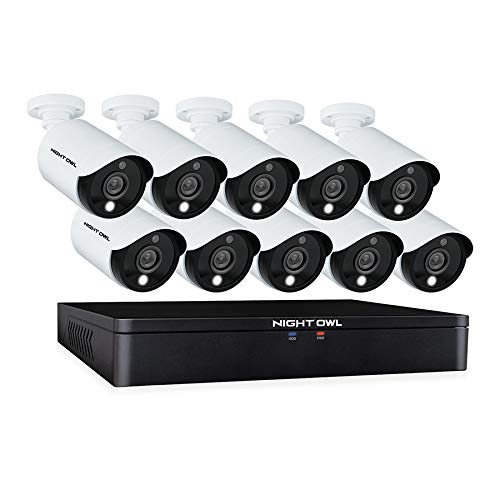 Night Owl CCTV Video Home Security Camera System with 10 Wired 1080p HD