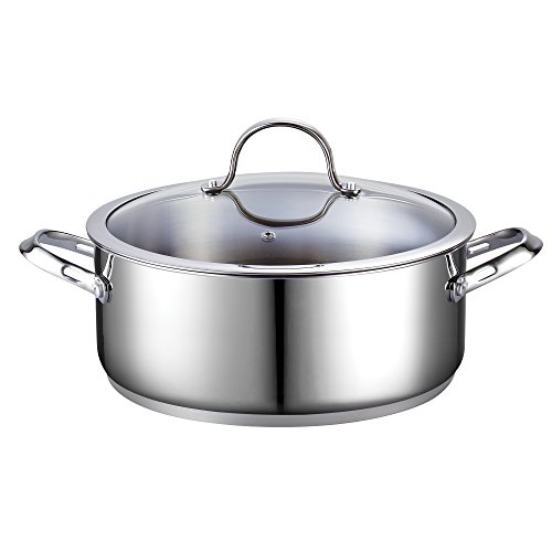 Cooks Standard Dutch Oven Casserole with Glass Lid, 7Quart Classic
