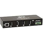 Tripp Lite 4-Port Rugged Industrial USB 2.0 Hi-Speed Hub w 15KV ESD Immunity and metal case, Mountable(U223-004-IND)