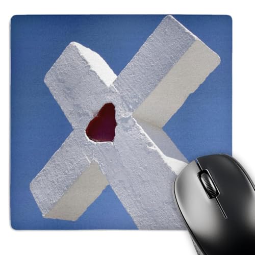 3dRose LLC 8 x 8 x 0.25 Inches Mouse Pad, Christian Heart, Julien McRoberts (mp…