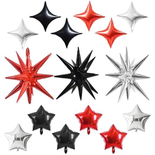 Five Set-black Red Silver