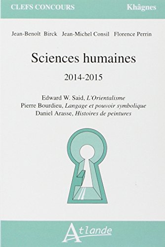 Sciences humaines 2014-2015
