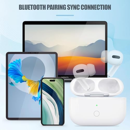 TERRIFI Wireless Charging Case for AirPods Pro 1 and 2 Gen, USB-C Port, Compatible with AirPod Pro 1st/2nd Gen, Replacement Charger Case, Type-C Port, Bluetooth Pairing Sync Button