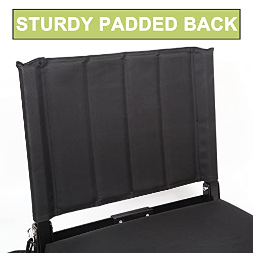 SPORT BEATS 2 Pack Stadium Seats for Bleachers Stadium Chair with Back