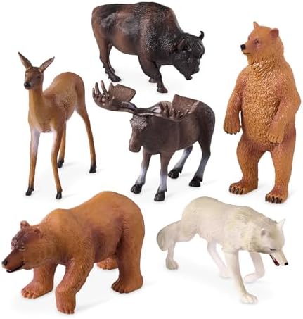 Terra by Battat – Wild Animal Figurines – North American Animals
