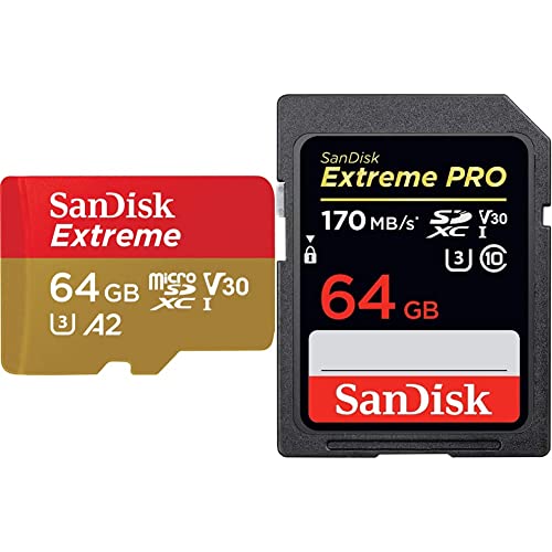 SanDisk 64GB Extreme microSDXC UHS-I Memory Card 64GB Extreme