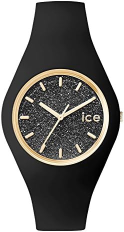 [Ice Watch] ICE Watch Watch Glitter 40mm Black Silicone Rubber Strap Quartz Water Resistant 10ATM Men Women [Parallel Import Goods]