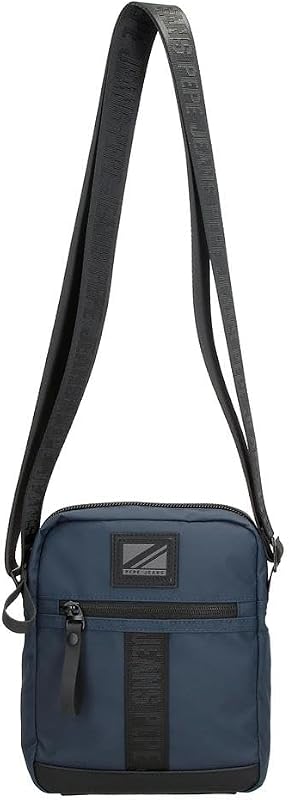 Hoxton Umhängetasche, mittelgroß, Blau, 17 x 22 x 6 cm, Polyester, blau, Talla única, Mittelgroße Umhängetasche