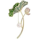 UNVAK Flower Brooch Pin - Rhinestone Flower Pin 18k Gold Plated - Thanksgiving Day, Birthday, Wedding Gifts for Mom, Wife