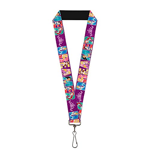 Buckle Down Unisex-Erwachsene Lanyard-1.0-Disney Dreamer 7-Sparkling Princesses/Tiara Schlsselanhnger, Mehrfarbig, Einheitsgröße