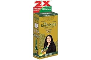 KESH KING Ayurvedic Hair Oil | Herbal Oil with Bhringraj & Amla | Enhance Hair Growth | Reduce Hairfall | Nourishes Scalp | Provides Long & Thick Hair | 3.38 Fl Oz/100ml