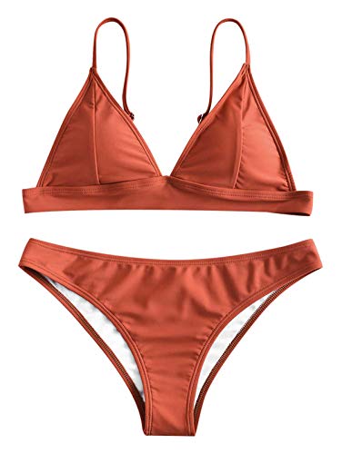 Padded Bikini Set Triangle Bathing Two Pieces Swimsuit