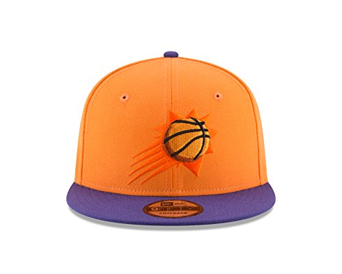 New Era NBA Phoenix Suns Adult Men NBA 9Fifty 2Tone Snapback Cap,OSFA,Gold