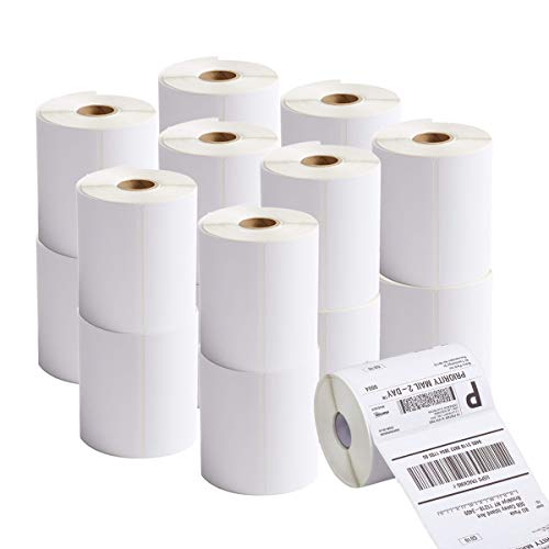RBHK 20 Rolls 4x6 Direct Thermal Labels for Zebra Printer, 250 Blank