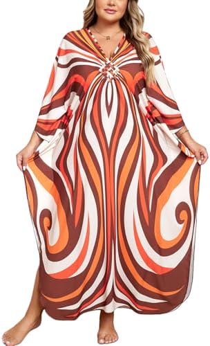 orange moo moo dress Sakmal Orange Moo Moos for Women Plus Size Short Halloween Comfy Loungewear Pumpkin Print Short Sleeve Nightgowns for Women, Women's, Size: 4XL