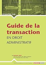 Guide de la transaction en droit administratif