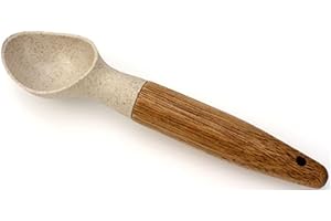 Starfrit Gourmet ECO - Ice Cream Scoop - 7.9" - Acacia Handle - Wheat Straw Fibers