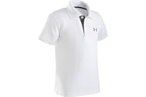 Under Armour Boys' Short Sleeve Ua Match Polo Collared Shirt, Chest Logo, Soft & Comfortable
