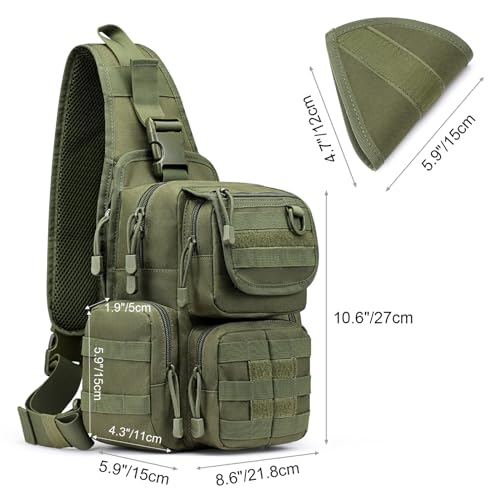 G4Free 2-Pack Tactical Sling Bag With Pistol Holster - EDC Shoulder Backpack For Concealed Carry