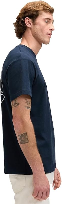 - T Shirt Herren - Regular Fit - Stamp Lee Tee - Rivet Navy