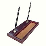 Dacasso A3004 Leather Double Pen Stand Desk