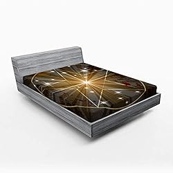 Ambesonne Pentacle Fitted Sheet Set, Medieval