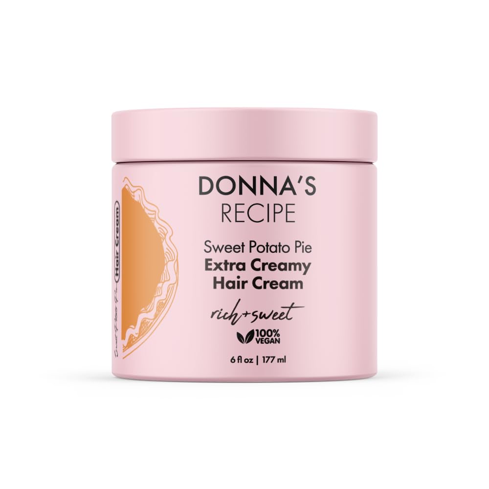 Donna's Recipe by Tabitha Brown Sweet Potato Pie Extra Creamy Hair Cream (6 oz, LOC System)