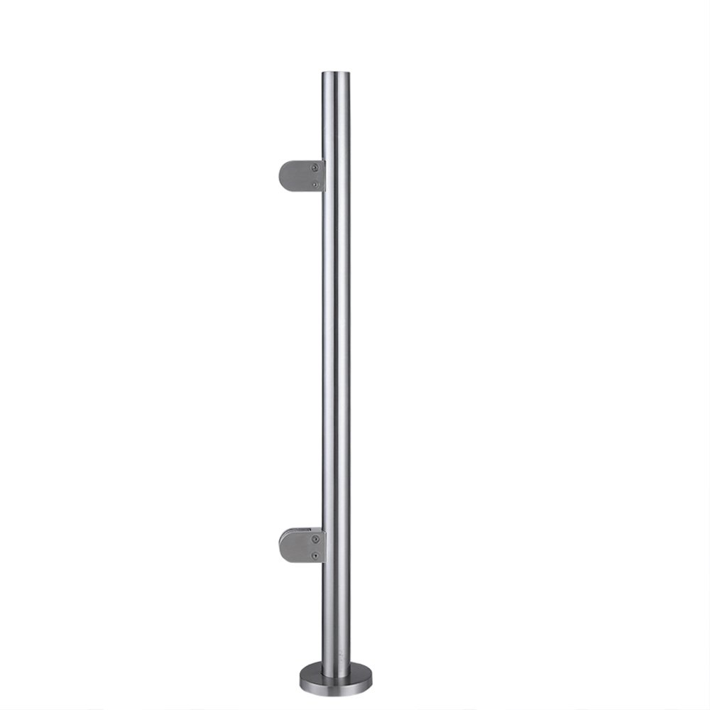 Panana Stainless Steel Balustrade Posts Grade 304 with Glass Clamps Rubbers & End Caps Landing Staircase Various Options (End Post 1100mm)