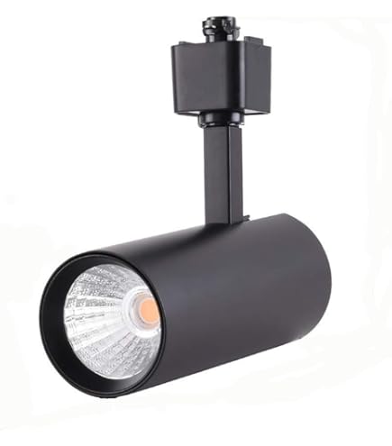 GE Lumination LTC Series LED Track Light - 600 Lumens, 3000K, Black, Wide Flood Beam (Model LTCIDA106WF930PQG1BLCK)