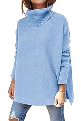 EFAN Womens Oversized Chunky Tunic Pullover
