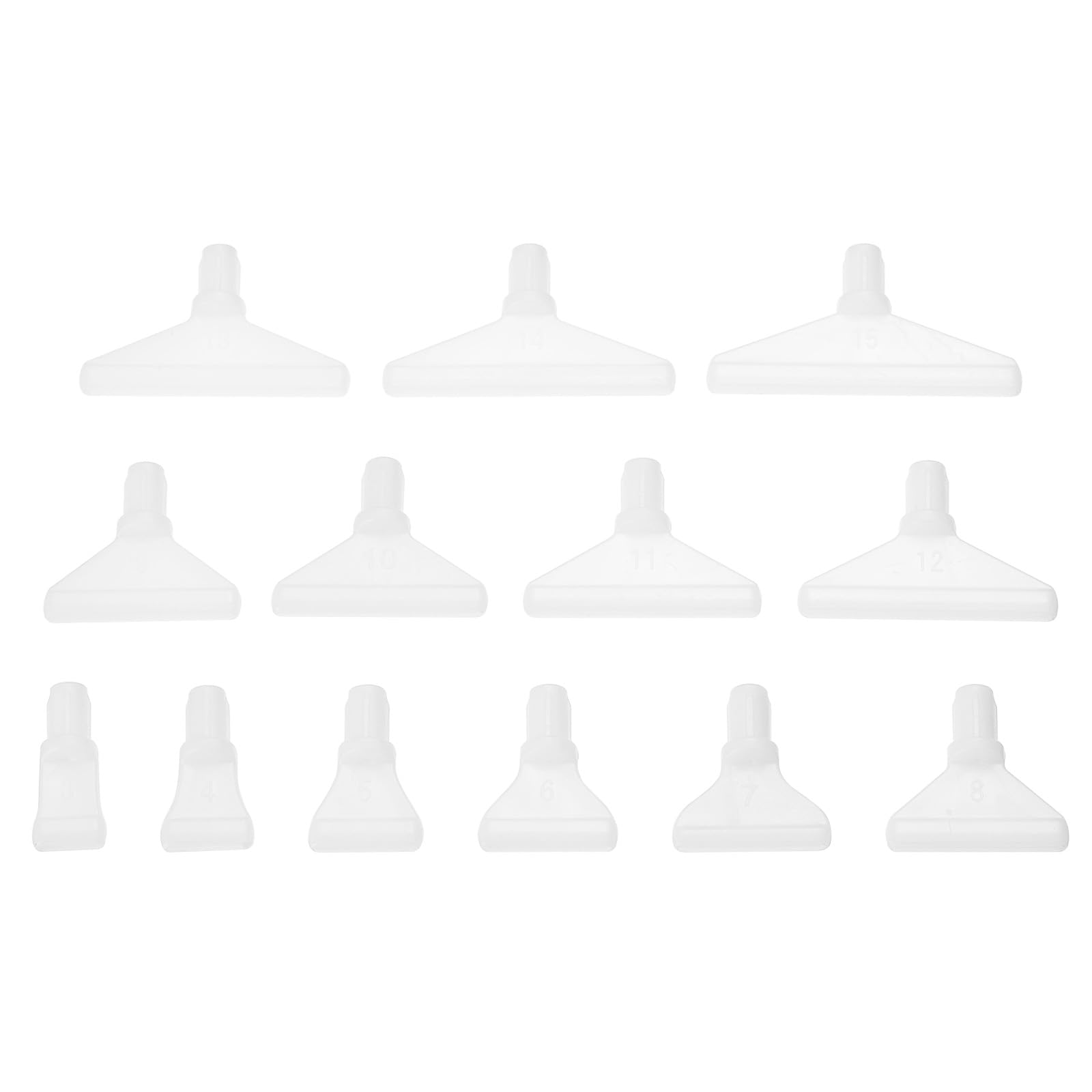 PATIKIL 3 to 15 Diamond Painted Pen Tips, Plastic Diamond Art Drill Pen Accessories Tools Set for DIY Craft Diamond Painted, White