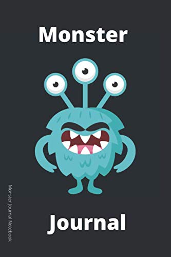 Monster Journal, Notebook: Monster Journal Wide Ruled Lined Notebook for Students
