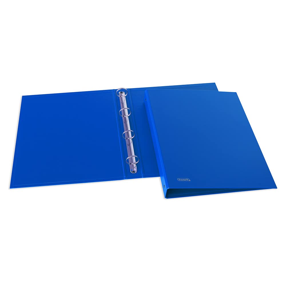 Favorit Sprint Cardboard Ring Binder 22 x 30 cm 4 Round Rings 30 mm Blue