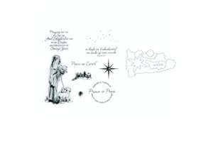 SRWVEYW 2024-2025 Clear Stamps and Dies Cut Set Metal Cutting Dies for Card Making Scrapbook Stamps and Dies Kit Embossing Supplies for Christmas Halloween (9338)