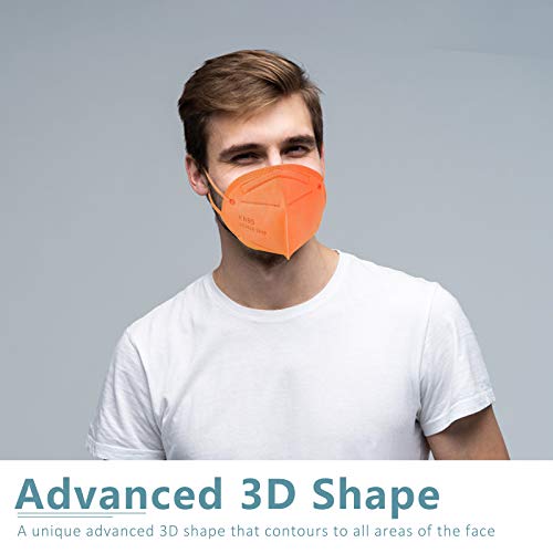 ChiSip KN95 Face Mask 20Pcs, 5 Layer Design Cup Dust Safety Masks