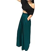 HRESSLBD Wide Leg Palazzo Pants for Women, High Waist Business Casual Lounge Pants
