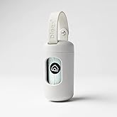 Diggs Dog Poop Bag Dispenser/Holder for Leash - Metal Snap Leash Clip - Case for Poop Bags -Doggie Bag Holder