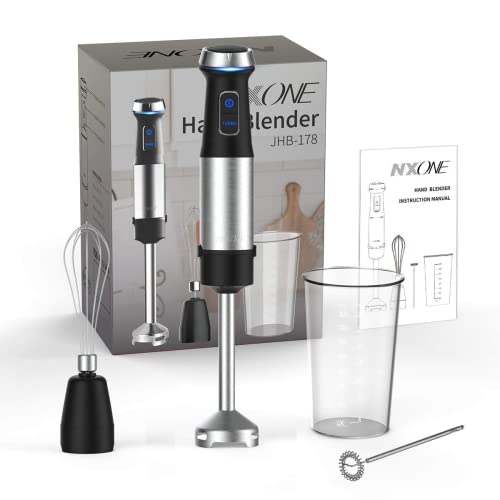 Immersion Hand Blender,500WStepless Speed 4in1 Smart Stick Blender