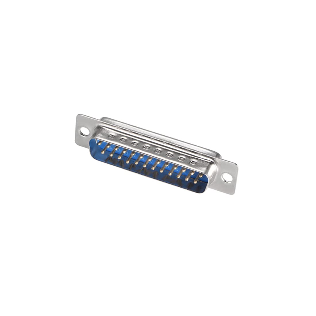 sourcing map D-sub Connector Male Plug 25-pin 2-row Port Terminal Breakout Solder Type for Mechanical Equipment CNC Computers Blue Pack of 5