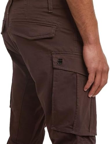 Rovic Zip 3D Regular Tapered Pants, Pantaloni, Uomo, Marrone (Chocolate Plum D02190-5126-G692), 26W / 32L