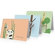 Baby Thank You Cards (24 Cards and Envelopes) Baby Animals Note Cards