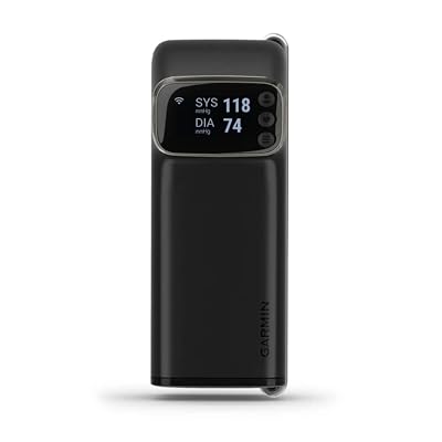 Garmin Index™ BPM, Smart Blood Pressure Monitor, FDA-Cleared Medical Device, Easy-to-Use with Built-in Display Adjustable