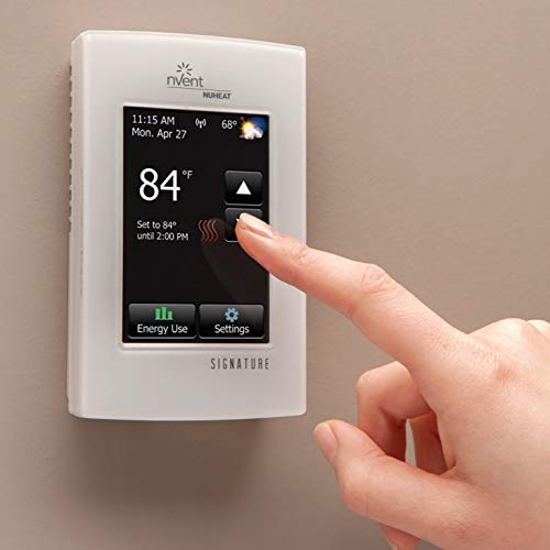 Nuheat SIGNATURE Programmable DualVoltage Thermostat with WiFi and