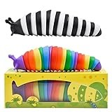 HOONDONI 2 PCS Fidget Slug Toys,3D Articulated