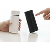 2PCS Mini Water Bottle, 5oz, Insulated Stainless Steel, Slim Tumbler, Flask for Travel, Sports, School, Purse, Coffee Cup, Coffee Bottles, Keep Hot and Cold (Black+ White))