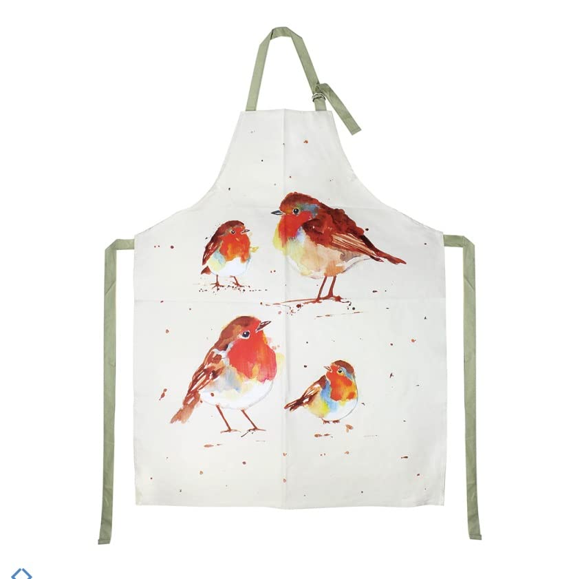 The Leonardo Collection LP52746 Christmas Winter Robins Apron