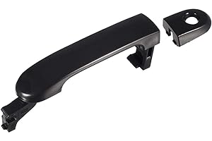 Lcyolada Exterior Door Handle for Nissan Versa 2007-2012, Front Left Driver Side with Keyhole Replaces NI1310130 82363,Black